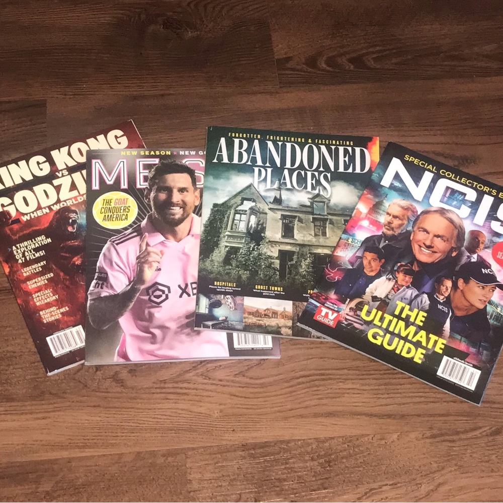 BRAND NEW MAGAZINES LIONEL MESSI King Kong Abandoned Places